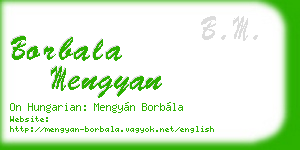 borbala mengyan business card