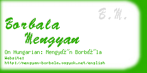 borbala mengyan business card